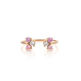 Twin Heavenly Ring with Fancy Colored Diamonds