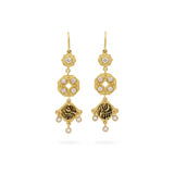 Reliquary | Long Anicia Gold Fanam Earrings