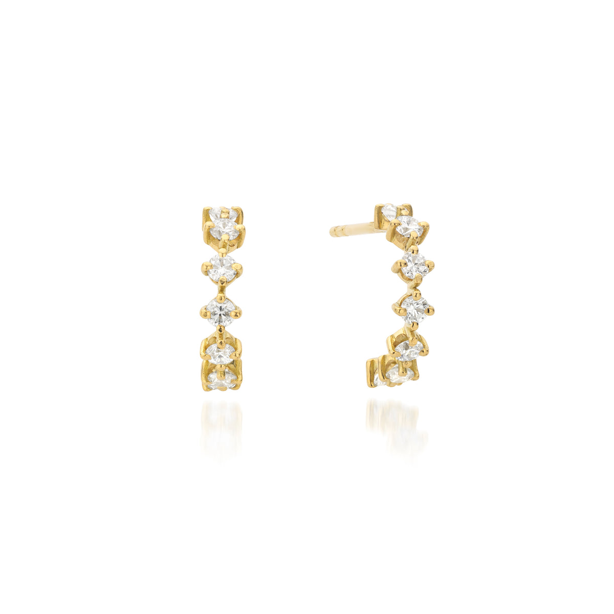 Solar Flare Mini Hoops – nuefinejewelry